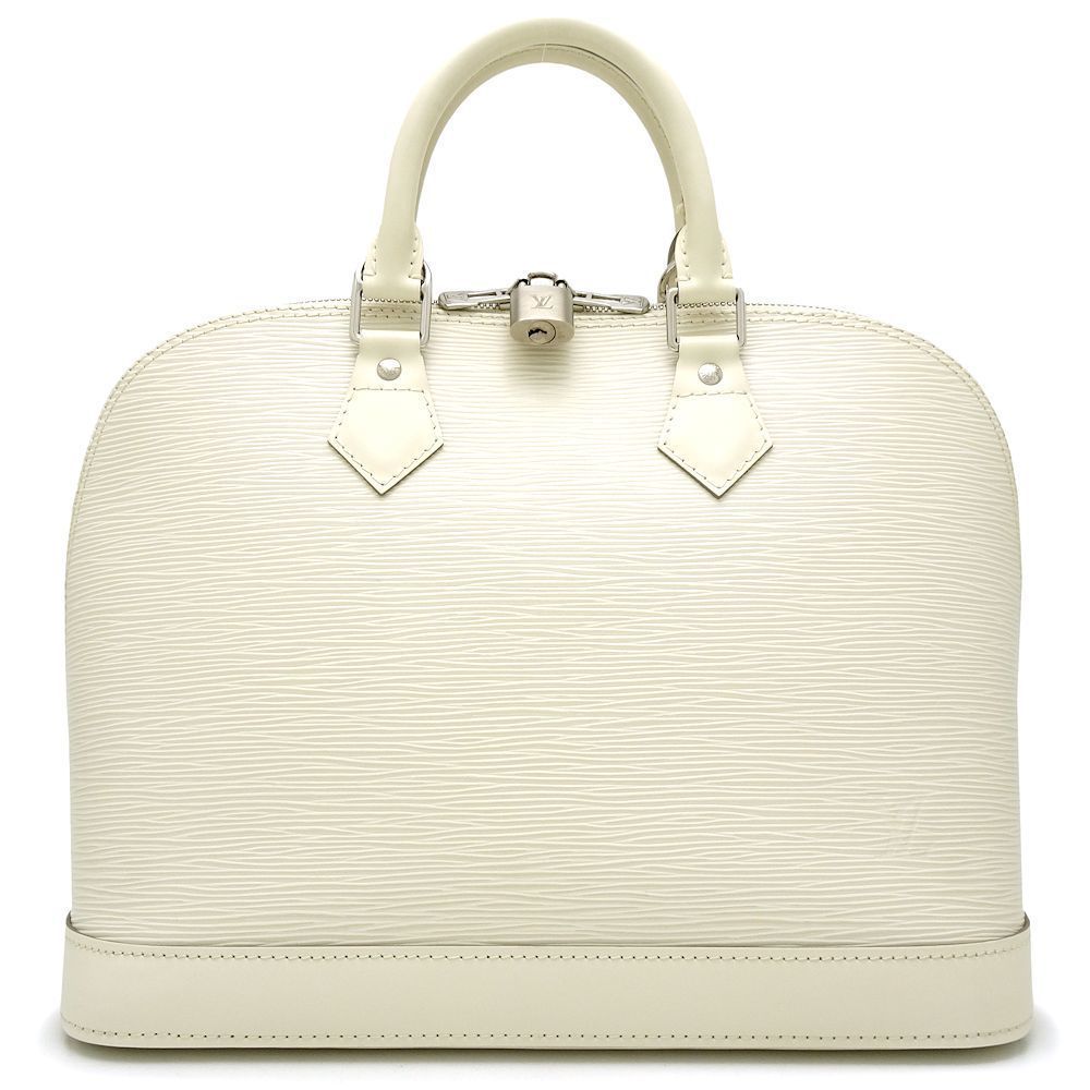 Louis Vuitton Alma Epi Handbag Yvoire White